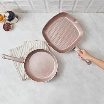 Karaca Biogranite Induktion Pfannen Set 2 Teile Roségold