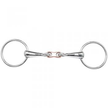 Busse Wassertrense aus Edelstahl – Doppelbruch, Kupferstich, 11,5 cm
