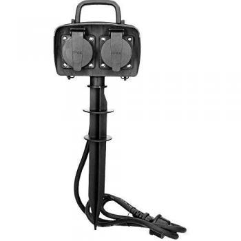 ORNO 2-fach Gartensteckdose IP44 2300W 1,5m Kabel