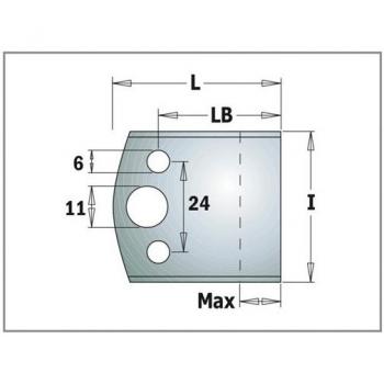 WEKADOR Sleuf Bits 1,0 x 5,5 mm