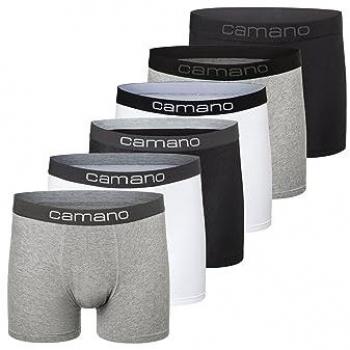 Camano Boxershorts Essentials, Herren, 6er Pack, Baumwolle-Elasthan-Mix