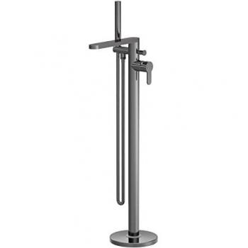 Arvan Brushed Pewter Freestanding Bath Shower Mixer Tap with Kit
