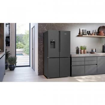 Siemens KF96DPXEA Black Stainless Steel American Style Total No Frost Fridge Freezer with Ice and Water Dispenser