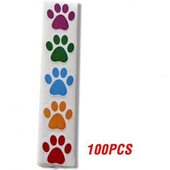 Dog Paw Decals (100-500 pcs)