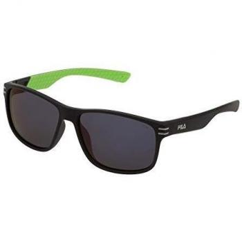 Lunettes de Soleil pour Homme Fila Modèle SF9328 U28P en Couleur de Lentille Noire et Taille de Fumeur 60mm