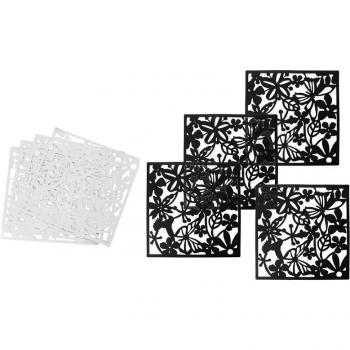 ELEG-8 Pieces 40x40cm Home Decor Hanging Curtain Panels