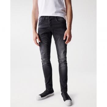 Pantalón Vaquero Negro Skinny con Estilo Salsa
