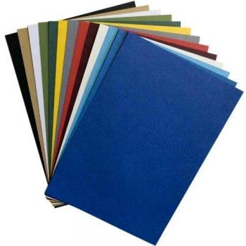 100 Couvertures A4 grain cuir 250 g noir