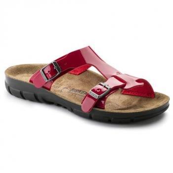 Birkenstock Sofia Birko-Flor Ciabatte Donne Rosso 38