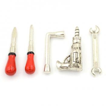 1/2 Set 1:12 Alloy Miniature Garden Tool Accessories