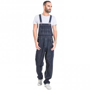 Loose Fit Dark Blue Men's Denim Bib Overalls (XS, 30) – Maddox