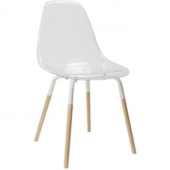 Chaise Scandinave en Plastique et Métal