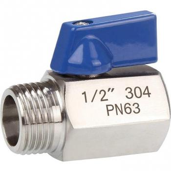 Robinet de contrôle de débit 1/2 en acier inoxydable 304