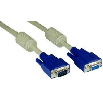 Cavo VGA da Sub-D 15PIN HD Femmina a Sub-D 15PIN HD Maschio, Beige