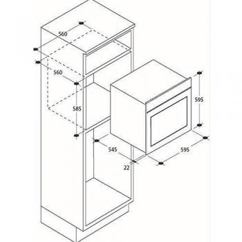 CANDY FORNO INCAS FCS 100 W