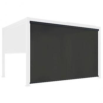 Parete Laterale per Pergola 3 m Grigio Scuro 270 x 238 cm