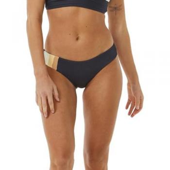Rip Curl Cheeky Hip Bikinihose für Damen Block Party Spliced XL Blau