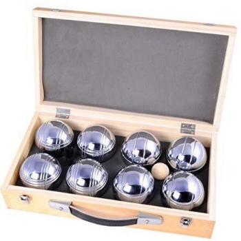 Jeu de Boules de Pétanque en Coffret en Bois