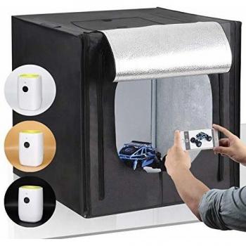 Amzdeal Tente de Lumière 5500K avec 3 Fonds