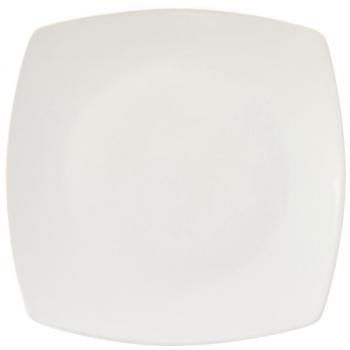 Utopia White 270 mm Rounded Square Plate Set (Six Pieces)