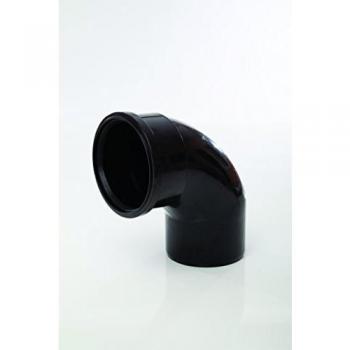 Polypipe 4 Single Socket Bend Black