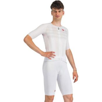 Castelli Free Aero Race S Trägerhose mit Polster in Weiß