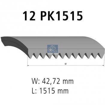 Courroie striée DT Spare Parts 4.80391
