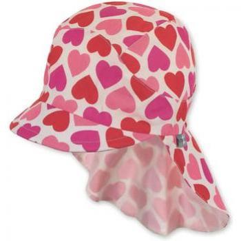 Cappello con visiera e protezione collo a cuori di Sterntaler