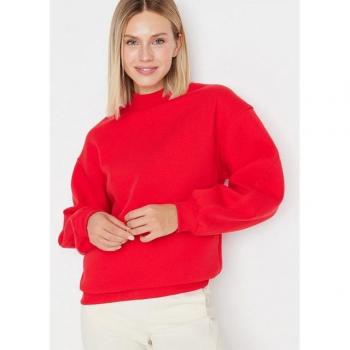 Trendyol Entspanntes Sweatshirt mit Stehkragen