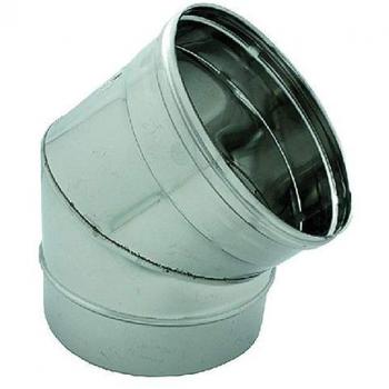 Coude Courbé 45° 25 cm Inox