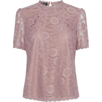 Pieces Damenbluse 'OLLINE', Ausbrenner-Effekt, Mauve, Größe L