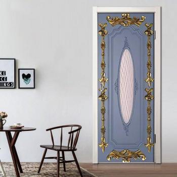 Etiqueta Muralla PVC Azul 3D