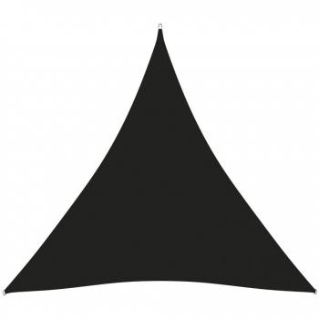 Triangular Black Sunshade Sail 3x3x3 m by vidaXL