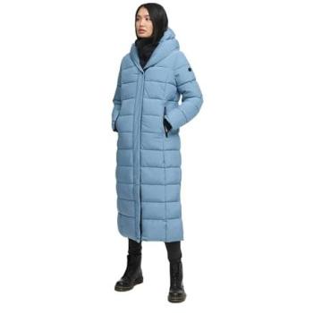 MARIKOO Damen‑Steppmantel „Pakoraa 16“ – Ultra‑Weit – Blau