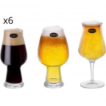 Set 6 bicchieri per birra Birrateque Luigi Bormioli