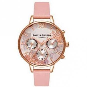 Olivia Burton Pink Leather Watch