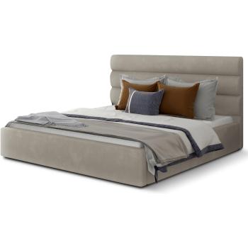 Lit Double Velours Rembourré Klarina