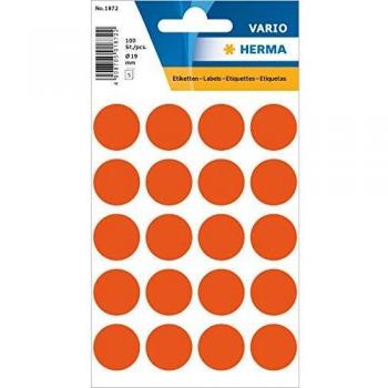 Herma Red Circular Labels