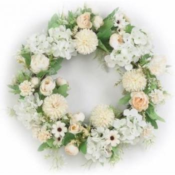Couronne de pivoine pour porte d'entrée