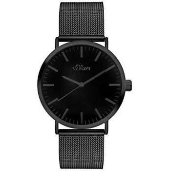S.Oliver Damen Analog Quarz Armbanduhr mit Edelstahlarmband