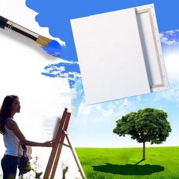 Cadre « Prisme Blanc » – Toile d’artiste carrée