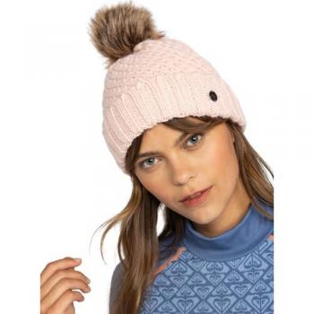 Gorro Roxy Blizzard para mujer, color rosa claro/marrón