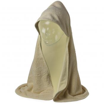 Close Pop‑In Babybadetuch HTCU mit Kapuze – 75 × 75 cm, Custardfarbe