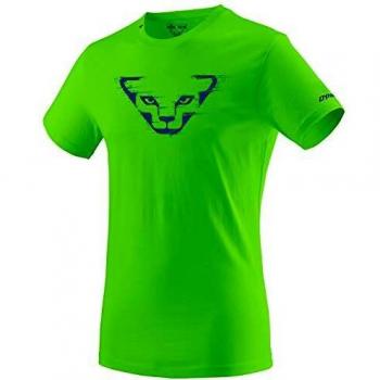 Top homme coton graphique Dynafit – grand format M – nuance lambo green grunge