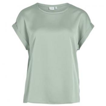 Vila Glänzendes Kurzarmshirt VIELLETTE