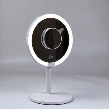 LED Vanity Mirror with 3X Magnification and Adjustable 135° Rotation