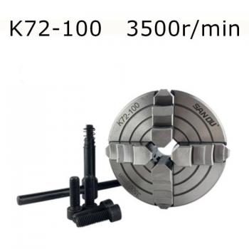 Mandrin 4 mâchoires 100mm SANOU K72-100 pour fraisage