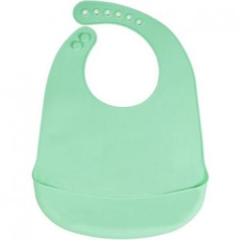 MeowMuff Infant Bib – Silicone, Saliva‑Guarding, Cartoon Apron with Pocket