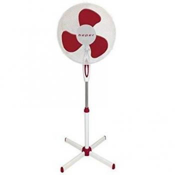 Beper Fan Stand ABS et Métal – Couleur Blanc-Rouge