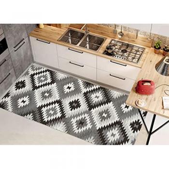Tappeto Corsia Retrò Colore Nero – 55 × 115